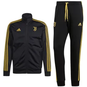 Juventus Casual 3S black presentation tracksuit 2023/24 - Adidas