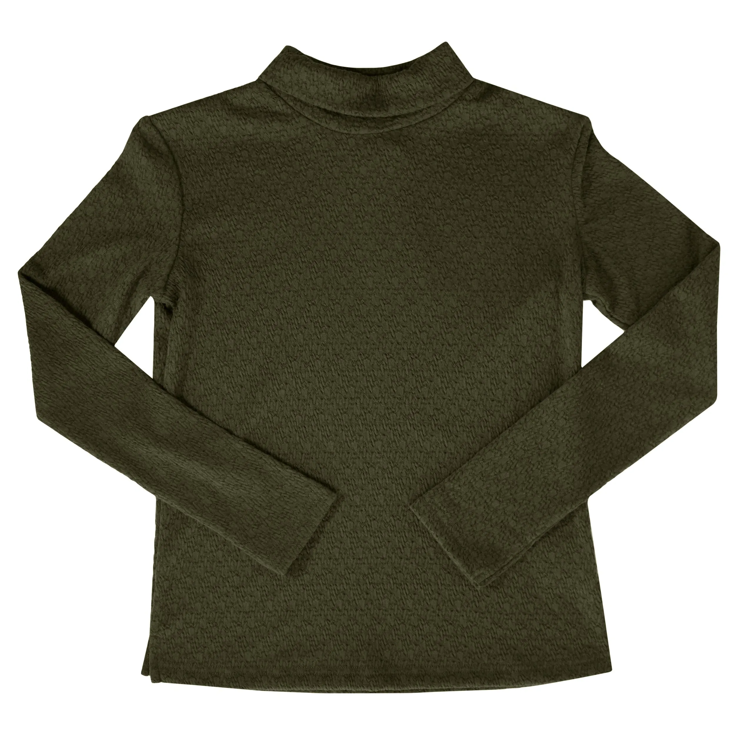 Kipp Textured Turtleneck- Emerald