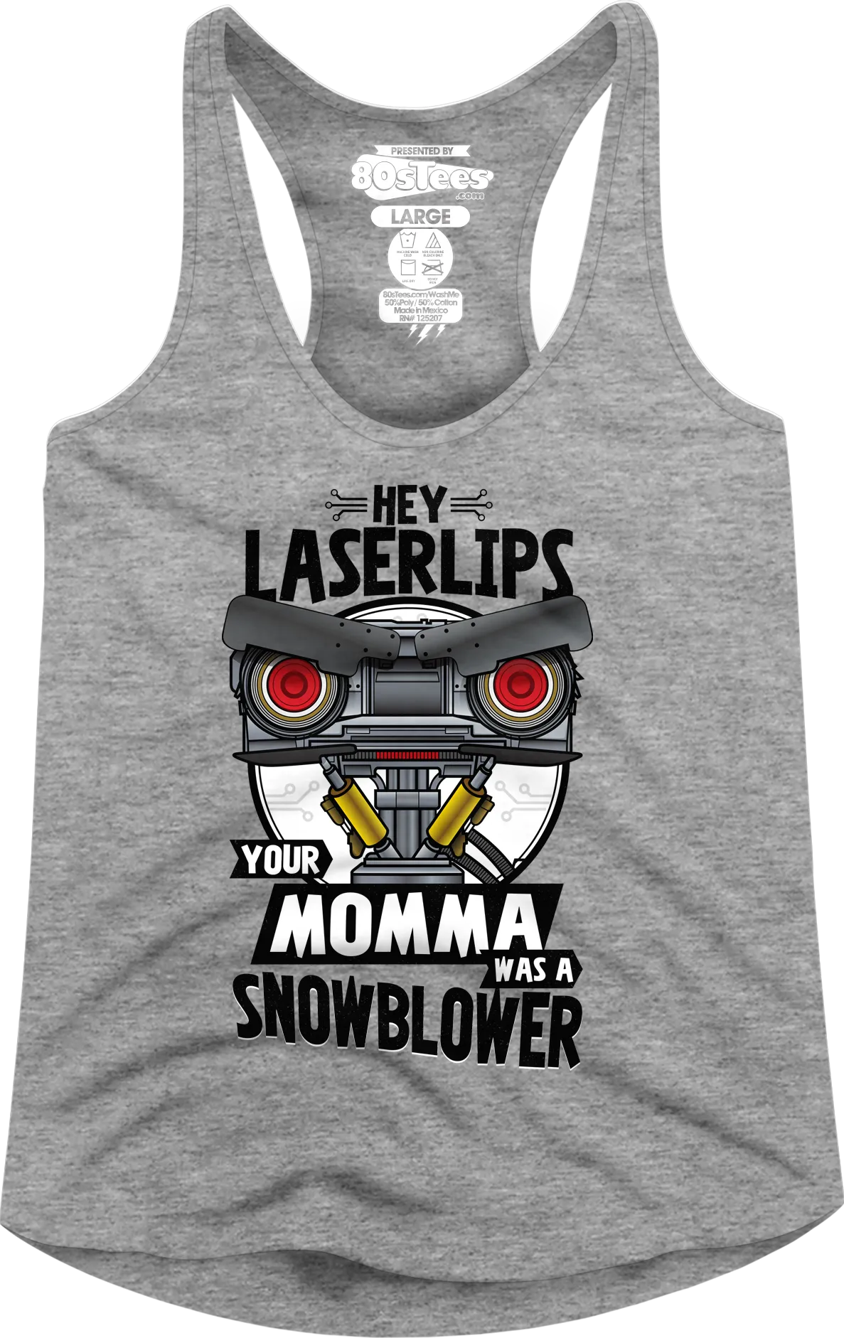 Ladies Snowblower Short Circuit Racerback Tank Top