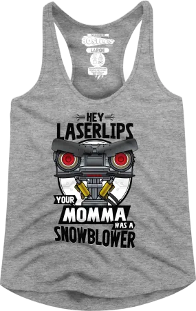 Ladies Snowblower Short Circuit Racerback Tank Top