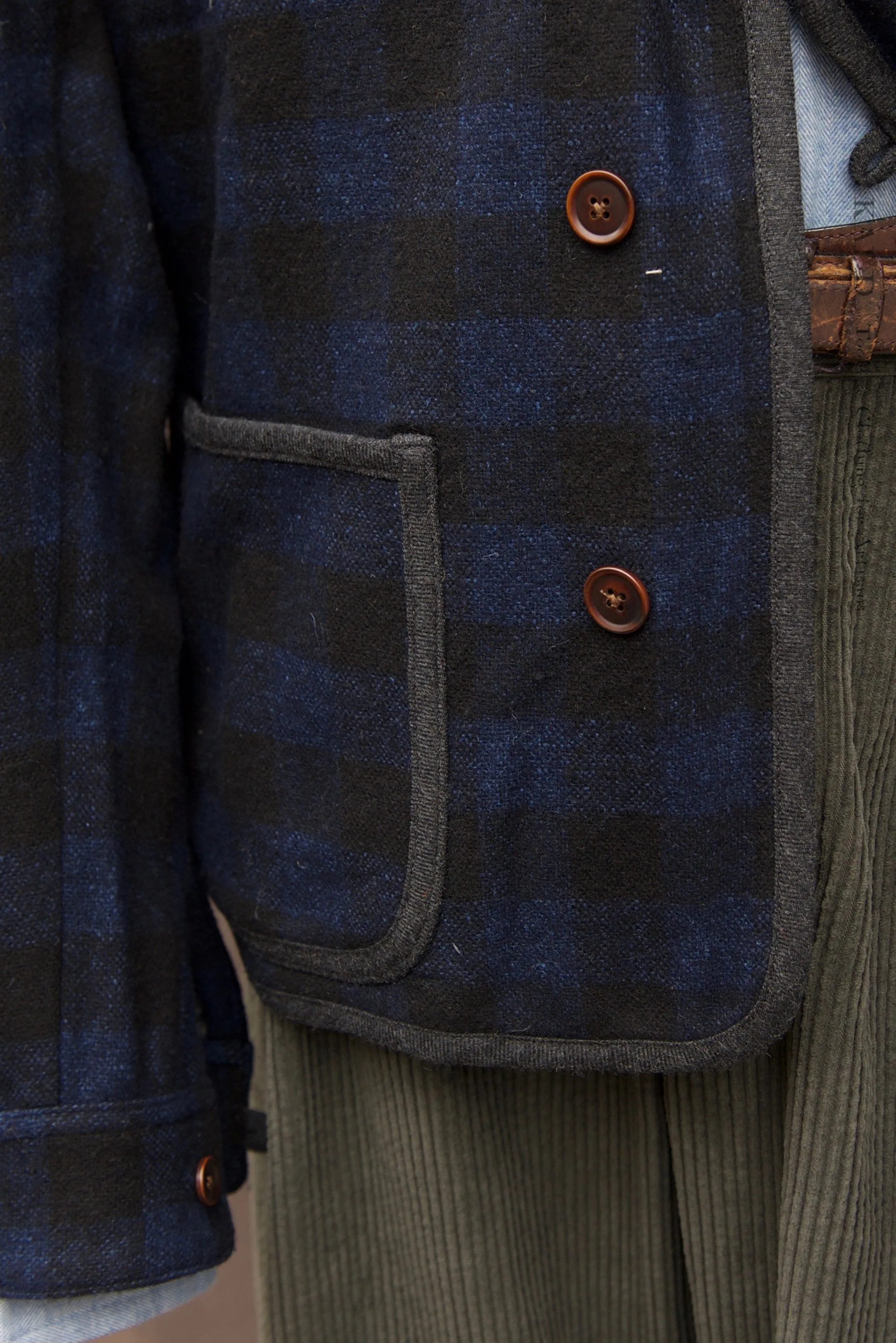 Meeker Jacket - Wool Cashmere Buffalo Plaid - M, L, XL