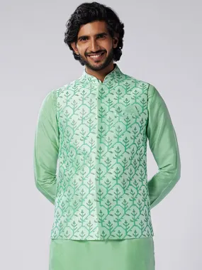 Men's Sea Green Only Nehru Jacket