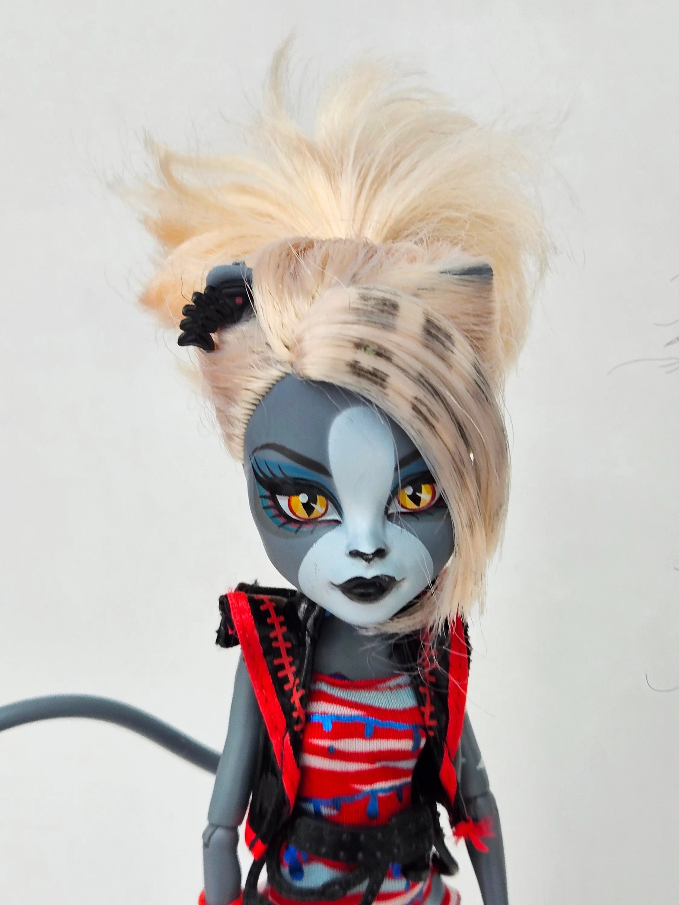 Monster High Doll Zombie Shake Meowlody & Purrsephone 2-Pack for Collectors, OOAK Repaints, Playing, Cat Doll, Original Clothes, Very Rare