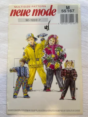 Neue Mode M55167 Pattern UNCUT Childrens' Jacket & Pants ages 2-7