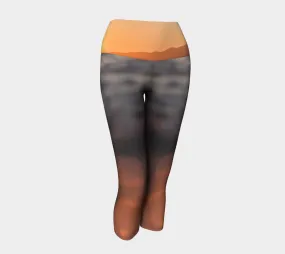 Ocean Sunset Fashion   Yoga Capris