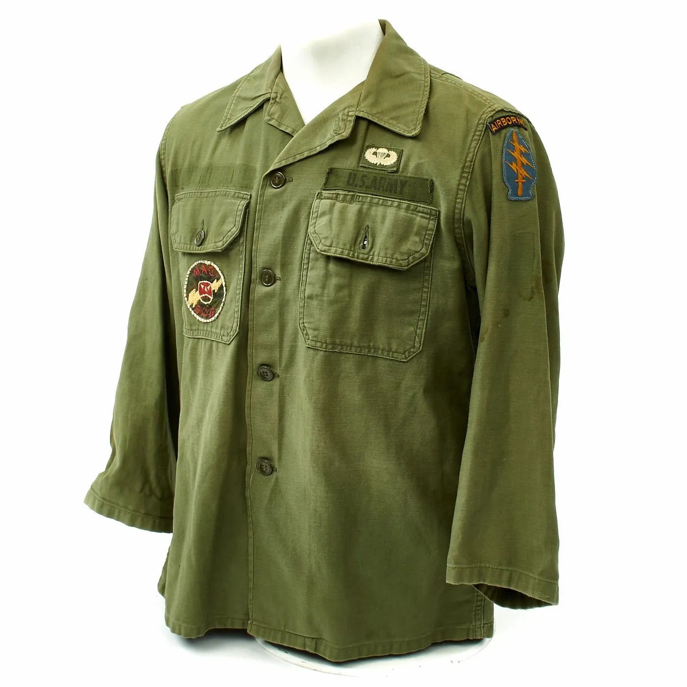 Original U.S. Vietnam War Green Beret MACV-SOG Special Forces Airborne Ranger Jacket