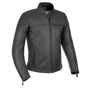 Oxford Walton Premium Motorcycle Leather Jacket Black