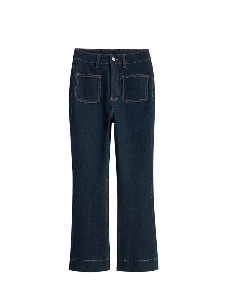 Petite Flare High-Waist Jeans