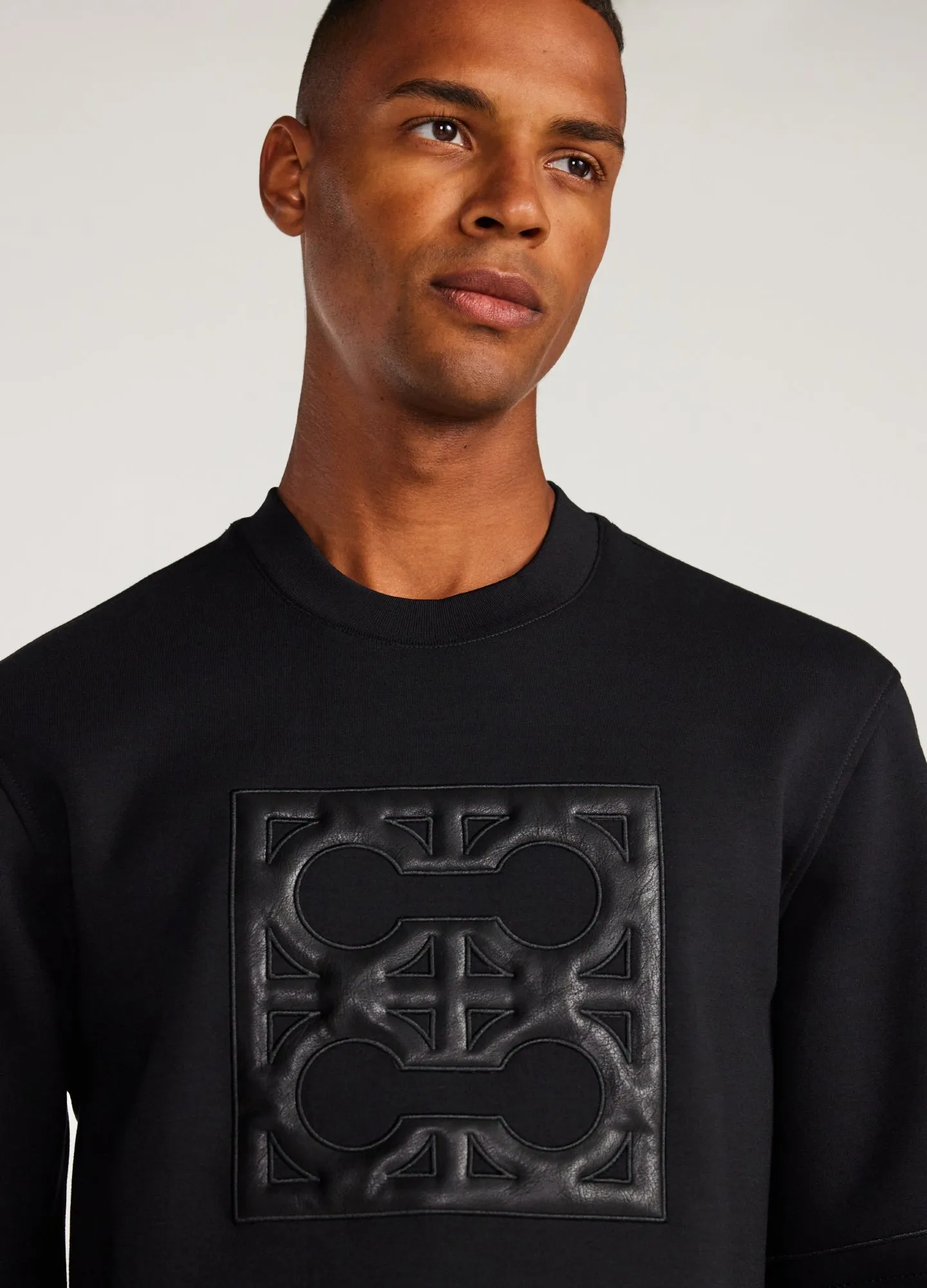 Quilted Monogram Sweatshirt Black