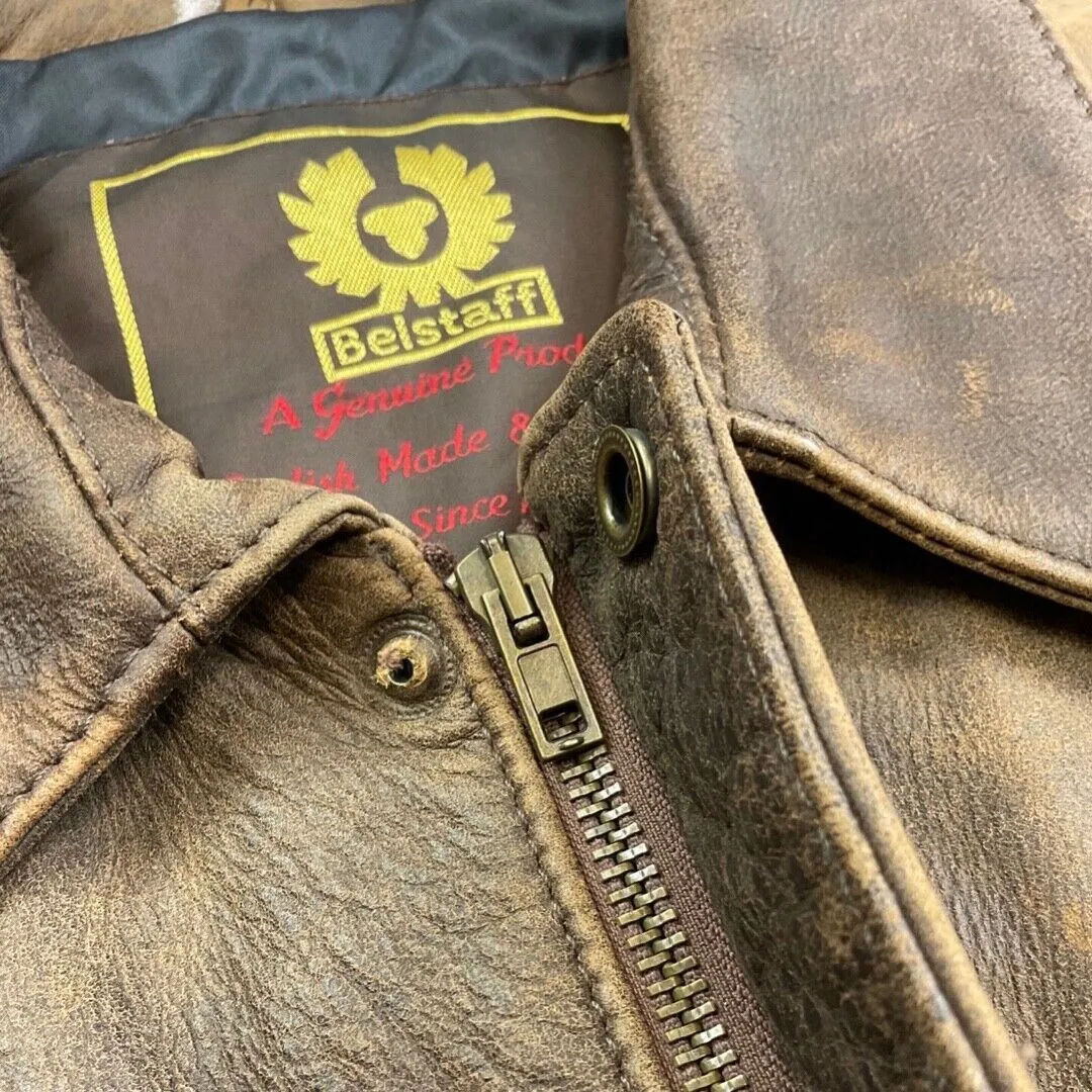 RARE BELSTAFF LTD EDTN INDIANA JONES LEATHER JACKET RRP £1700 MALENOTTI ERA XXL