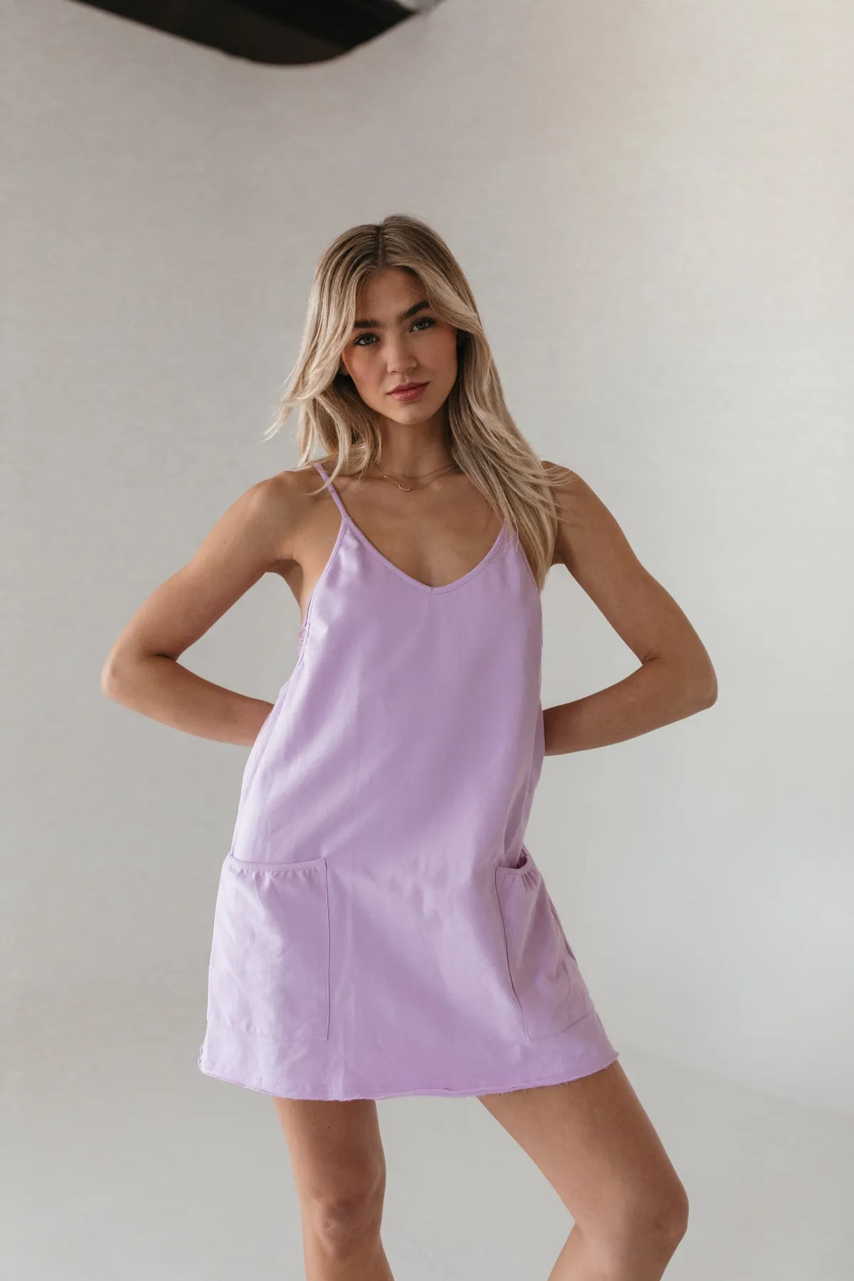 Sporty Lavender Romper Dress