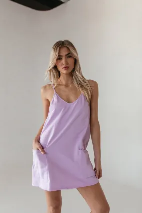 Sporty Lavender Romper Dress