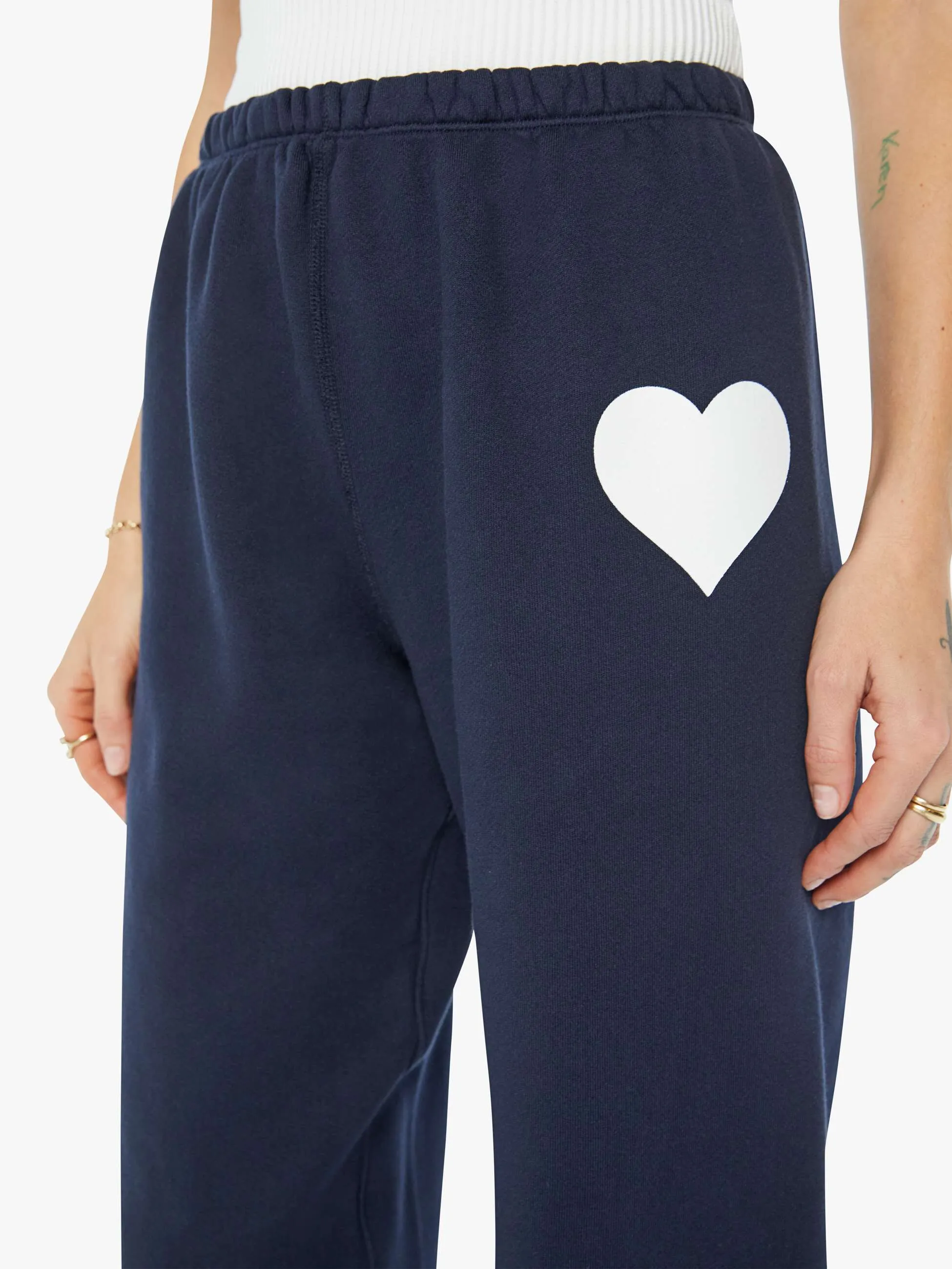 SPRWMN Heart Logo Sweatpants - Navy