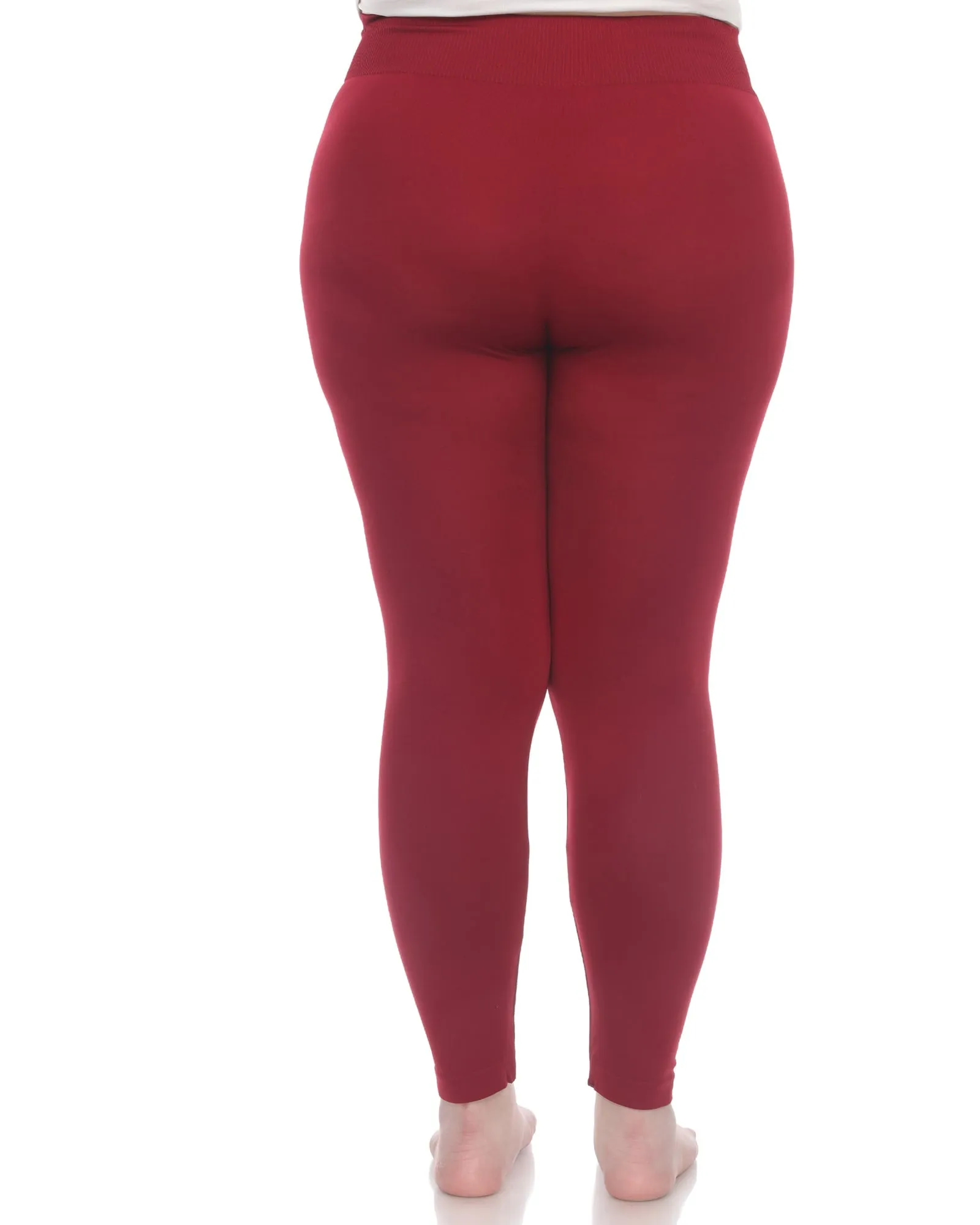 Super-Stretch Solid Leggings | Burgundy