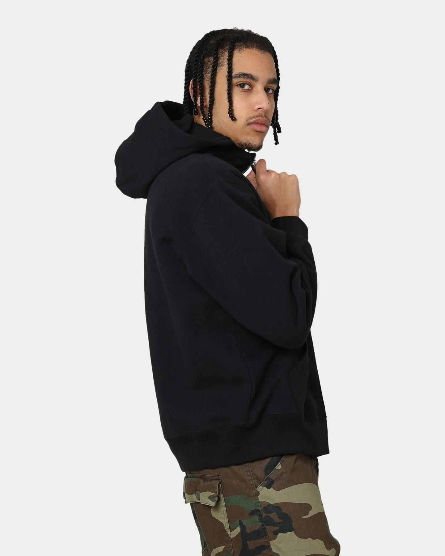 Supreme Box Facemask Zip Up Hooded Sweatshirt Black