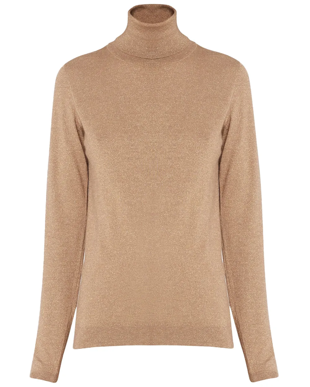 Tabacco Cashmere Silk Turtleneck