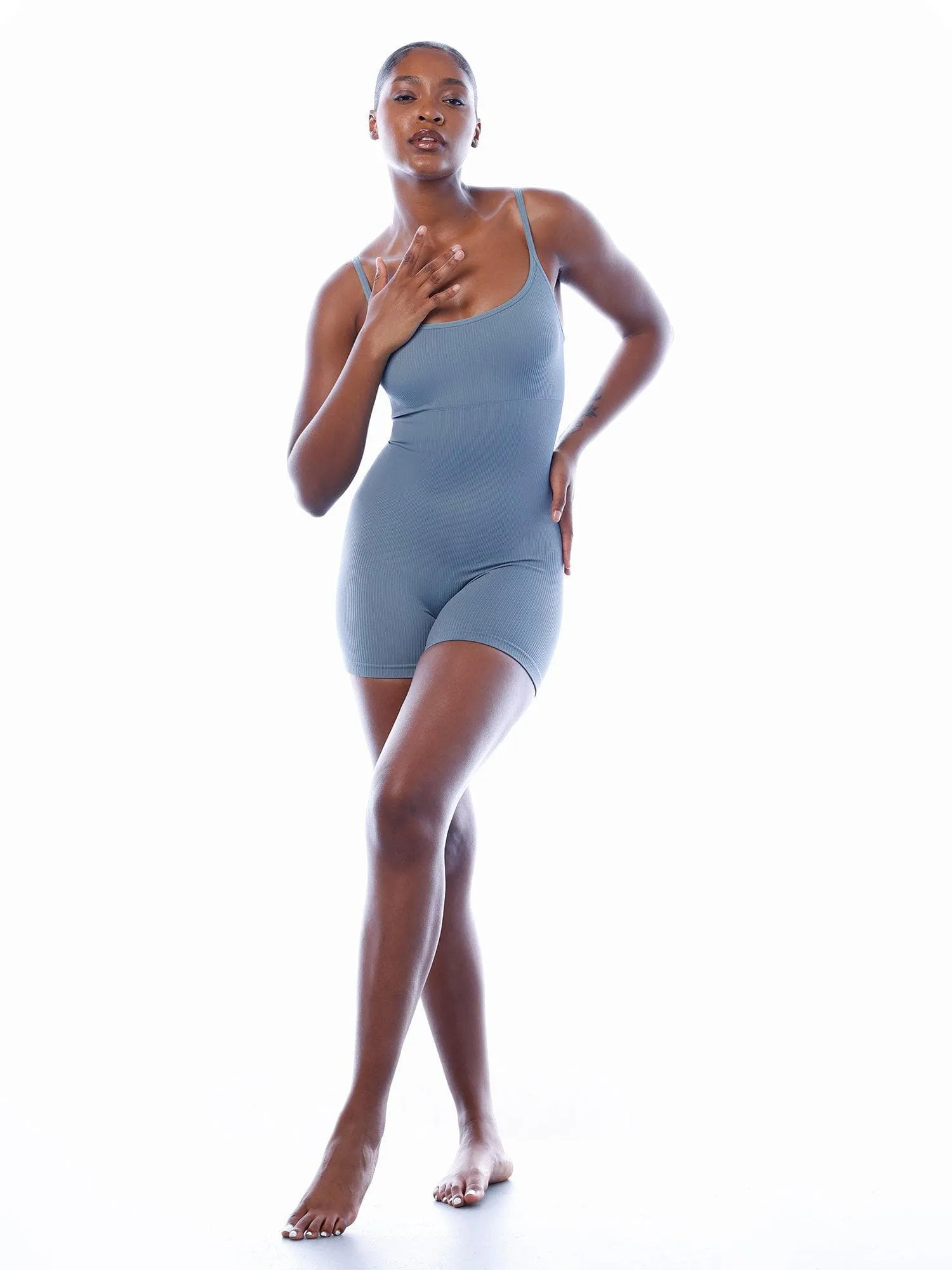 The Shapewear Romper Seamless Ribbed Tank For Insiders