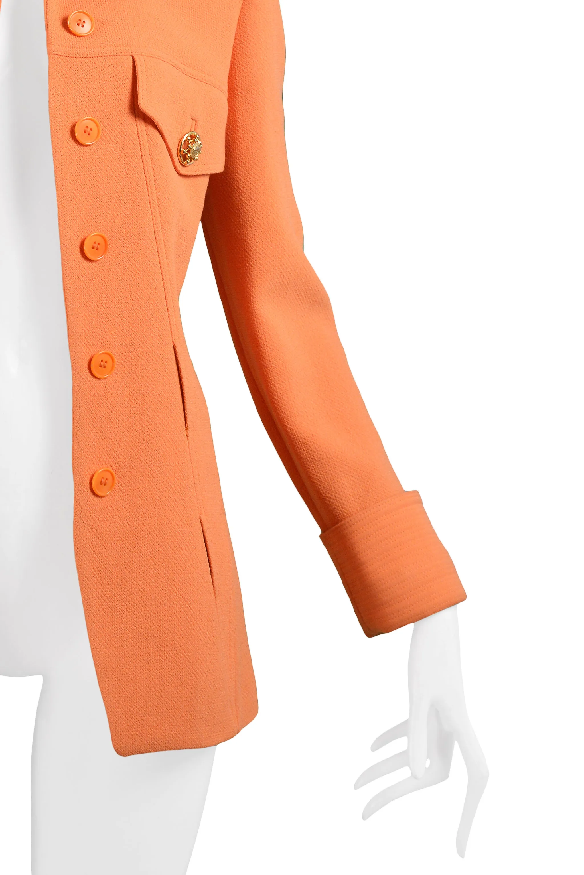 VERSACE ORANGE BLAZER JACKET 1991