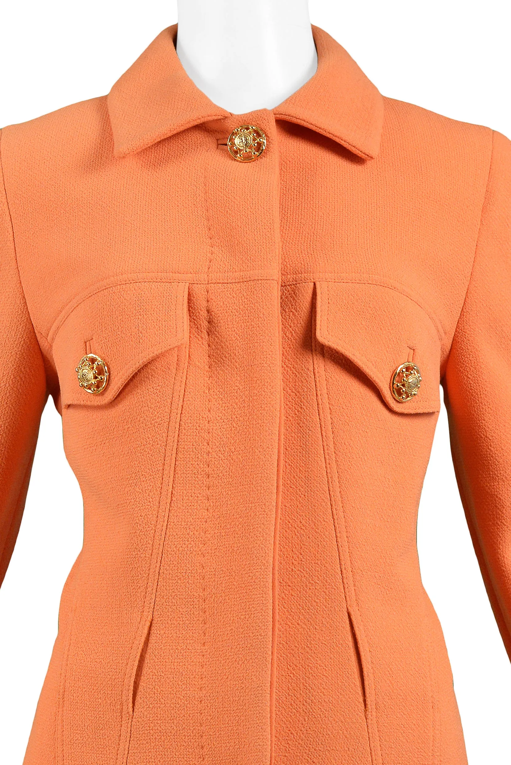 VERSACE ORANGE BLAZER JACKET 1991