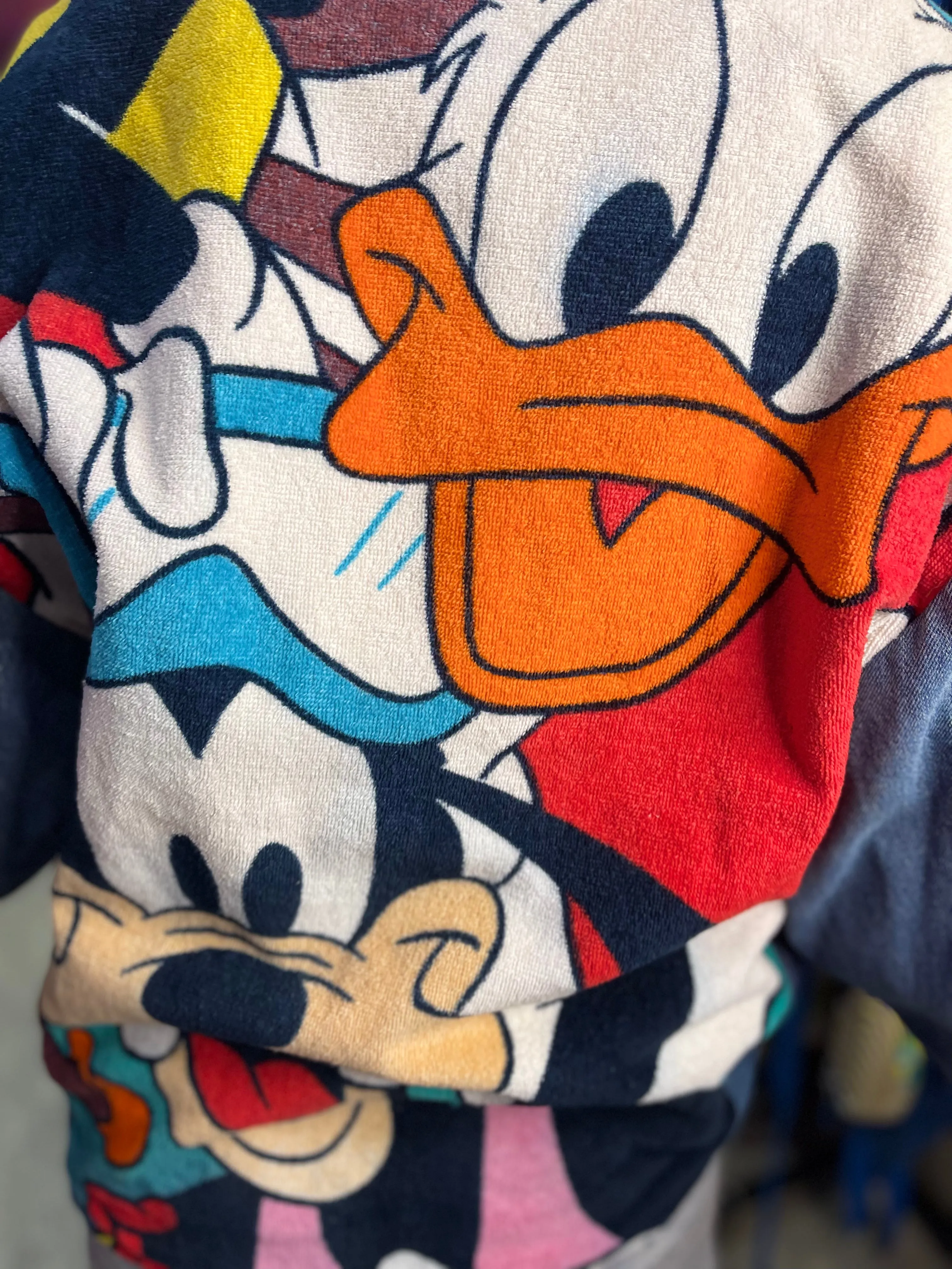 Vintage 80s Donald And Goofy Patchwork Denim Jacket