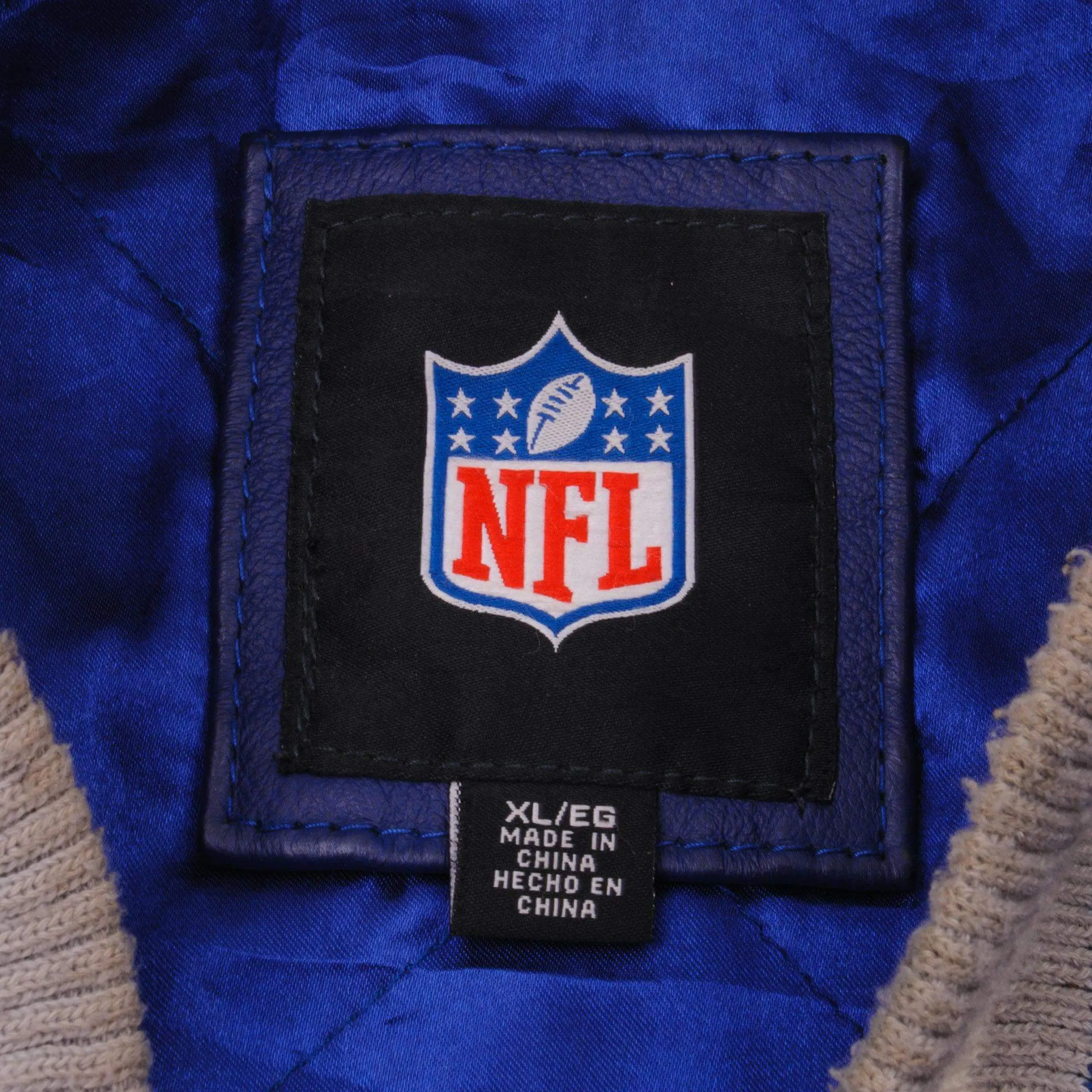 VINTAGE NFL INDIANAPOLIS COLTS SUPER BOWL CHAMPION 2006 LEATHER JACKET SIZE XL