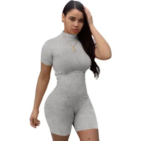 Women Short Sleeve  Bodycon Skinny  ROMPER