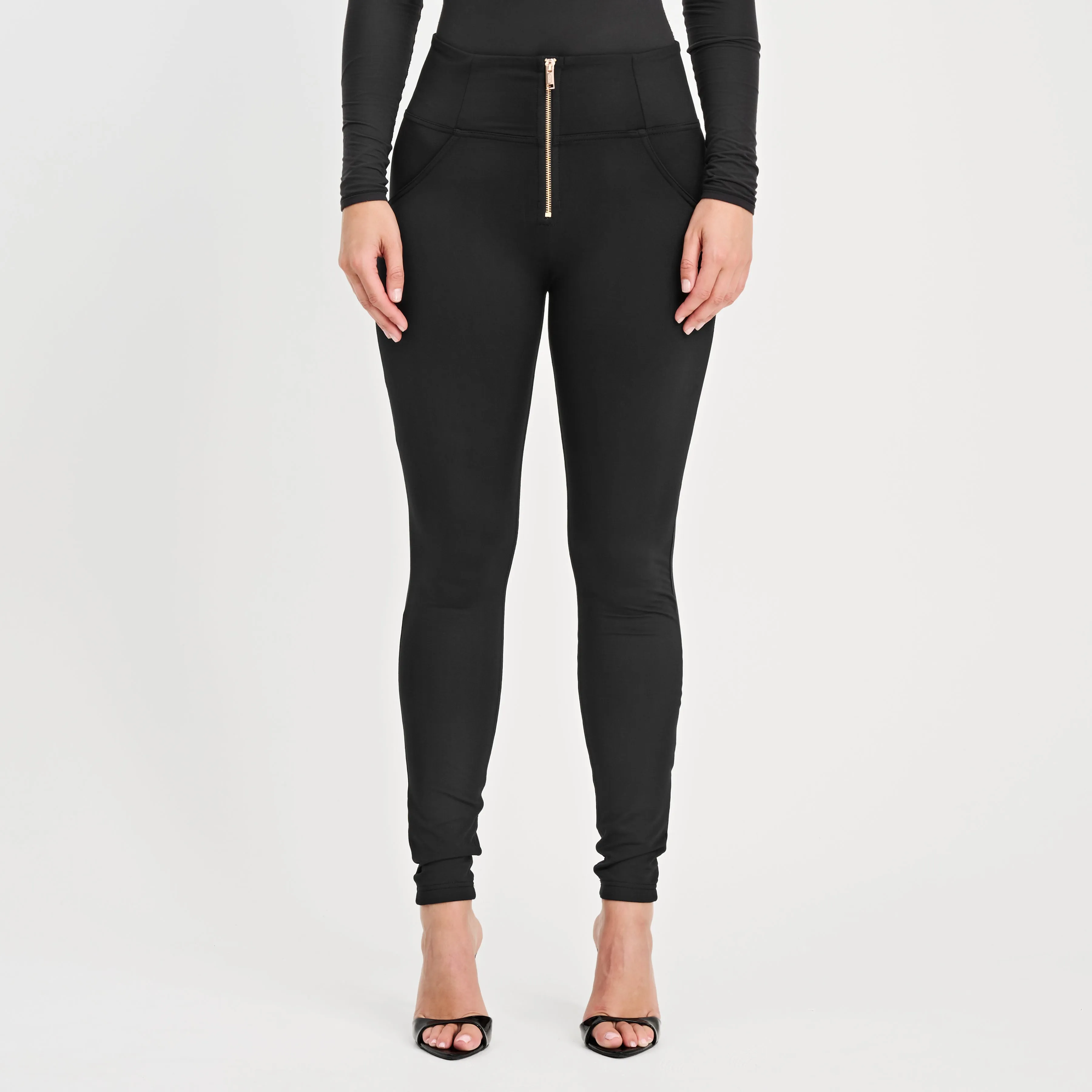 (WRUP2HF445-N) High Waist WR.UP® in D.I.W.O. met Golden Zip