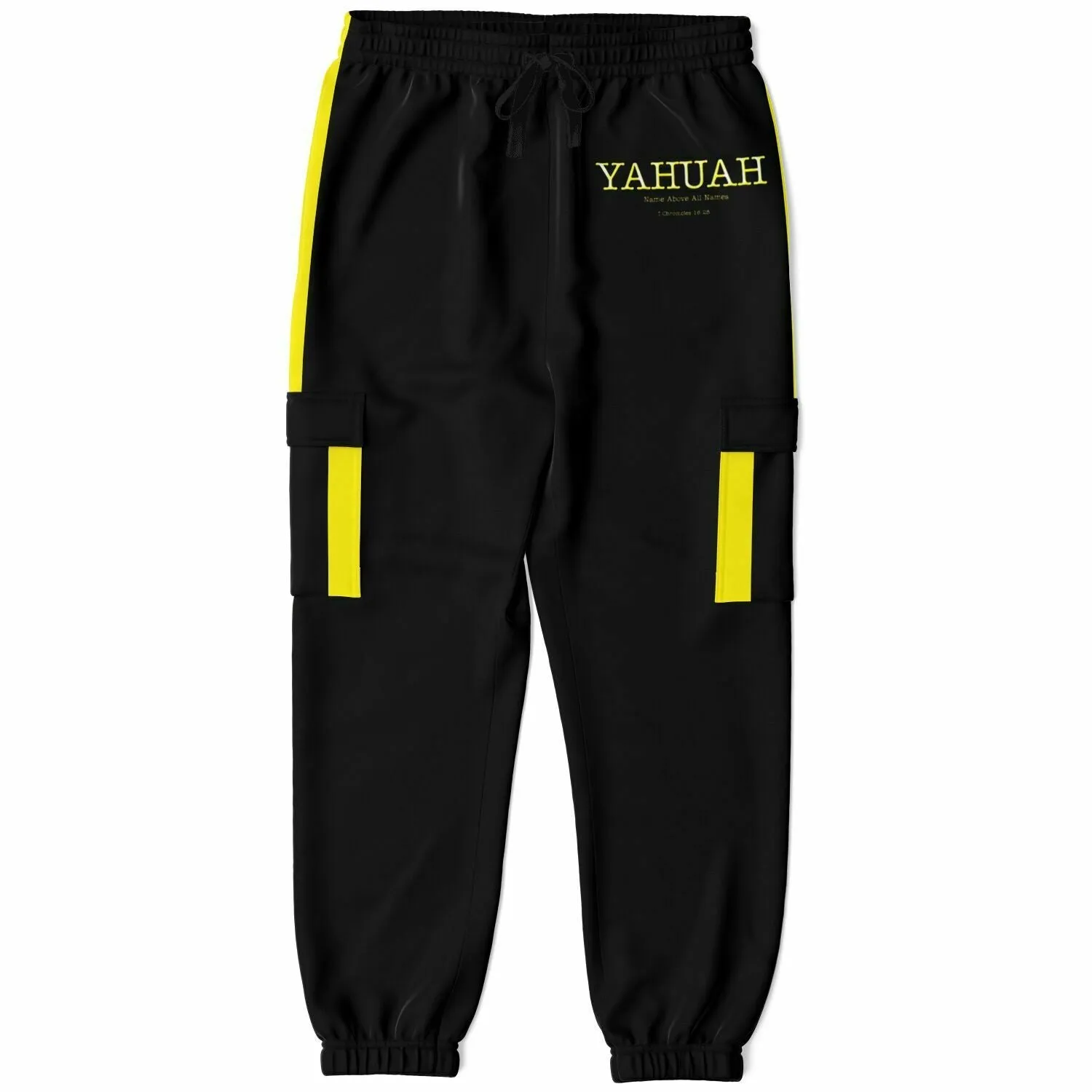 Yahuah-Name Above All Names 02-02 Designer Fashion Triblend Cargo Unisex Sweatpants